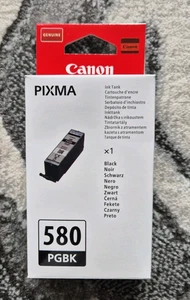 x2 New/Sealed Canon PGI-580 Black Printer Ink Cartridges - 2078C001 - Picture 1 of 8