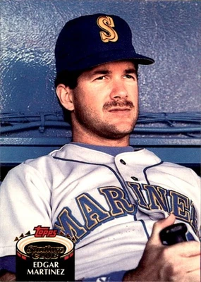 Edgar Martinez 1992 Stadium Club #267 Mariners FREE SHIPPING AutographDen - Image 1 of 2