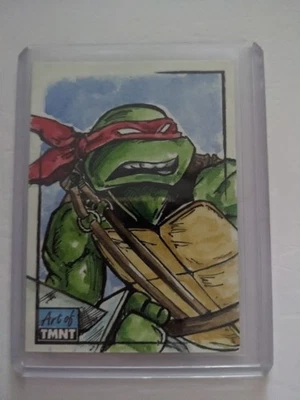 2018 Art Of Teenage Mutant Ninja Turtles Raphael 1/1 Sketch By Nick Allsopp - Image 1 of 2