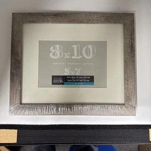 8”x10” Gray Barnwood Picture Frame, Horizontal Or Vertical Wall Hanging. Sealed. - Picture 1 of 3