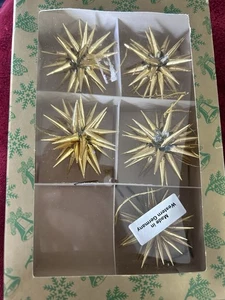 Vintage 60er Goldfolie Atomstern Weihnachtsschmuck West Germany - Bild 1 von 4