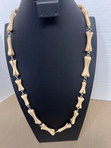 Collar Halloween con cuentas de hueso - Imagen 1 de 4