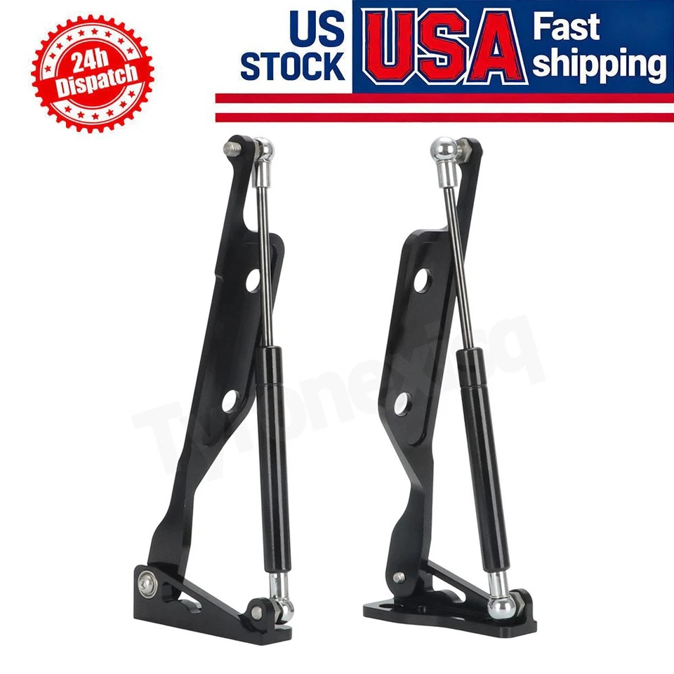 Billet Aluminum Gas Hood Hinge Latch Support For 1988-1991 Honda Civic CRX EF US Foto 1 de 4