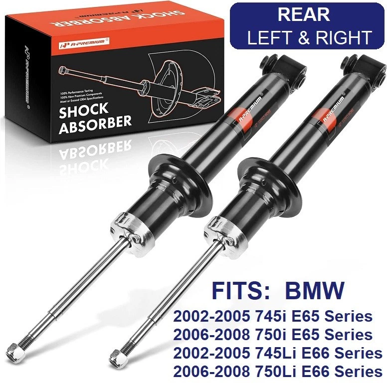 2-Pcs Rear Shock Strut for BMW E65 E66 745i 2002-2005 745Li 750i 750Li 2006-2008 - Image 1 of 4