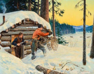 Estampado en lona Philip Goodwin When Opportunity Knocks 16 x 20 - Imagen 1 de 4