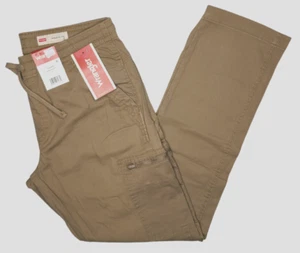 Wrangler #11646 NEW Men's Elastic Waist Drawstring Athletic Fit Cargo Pants - Picture 1 of 3