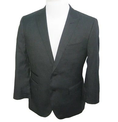 New J. FERRAR Men's (Size 40) Dark Gray 2 Button Sport Coat Blazer Suit Jacket - Image 1 of 4