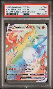 PSA 10 - Champion's Path - Charizard Vmax #074 - Picture 1 of 1