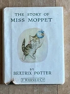 VTG. "The Story of Miss Moppet" Hardcover Book By Beatrix Potter Cardboard Pages - Imagen 1 de 24