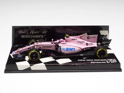 MINICHAMPS 1:43 FORCE INDIA MERCEDES VJM10 E. OCON AUSTRALIAN GP 2017 - Image 1 of 4