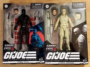 G.I. Joe Classified Series #16 +#17 Snake Eyes + Storm Shadow Movie Bundle - Picture 1 of 4