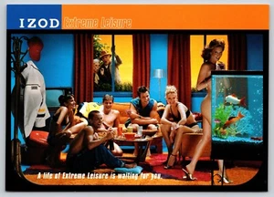 Postal IZOD Ocio Extremo Riesgo Moda Publicidad 1997 Strip Poker - Imagen 1 de 2