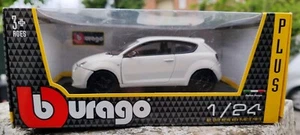 ALFA ROMEO MITO BIANCA SCALA 1/24 BURAGO COMPLETA DI SCATOLA ORIGINALE - Foto 1 di 13