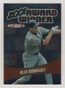 2002 Topps Total Award Winners #10 Alex Rodriguez Texas Rangers BV$2.50 Insert - Picture 1 of 1