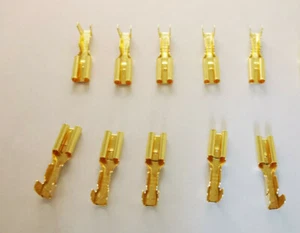 10x Flachstecker 2,8mm für Lichtkabel der Beleuchtung am Fahrrad - Bild 1 von 1