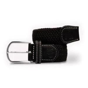 Swole Panda Unisex Elastizado Reciclado Tejido Cinturón Ajustable Grande - Negro - Imagen 1 de 3