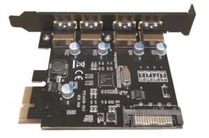 PCI-E to USB 3.0 4 Port PCI Express Expansion Card, Up to 5GB Speed - Afbeelding 1 van 3