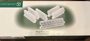 Department 56 Village Accessories Ice Crystal Walls Set Of 6 X2 Holiday Retired - Picture 1 of 2