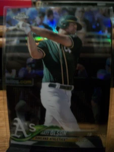 MATT OLSON 2018 Topps Chrome Refractor #64 A's, Braves - Picture 1 of 1