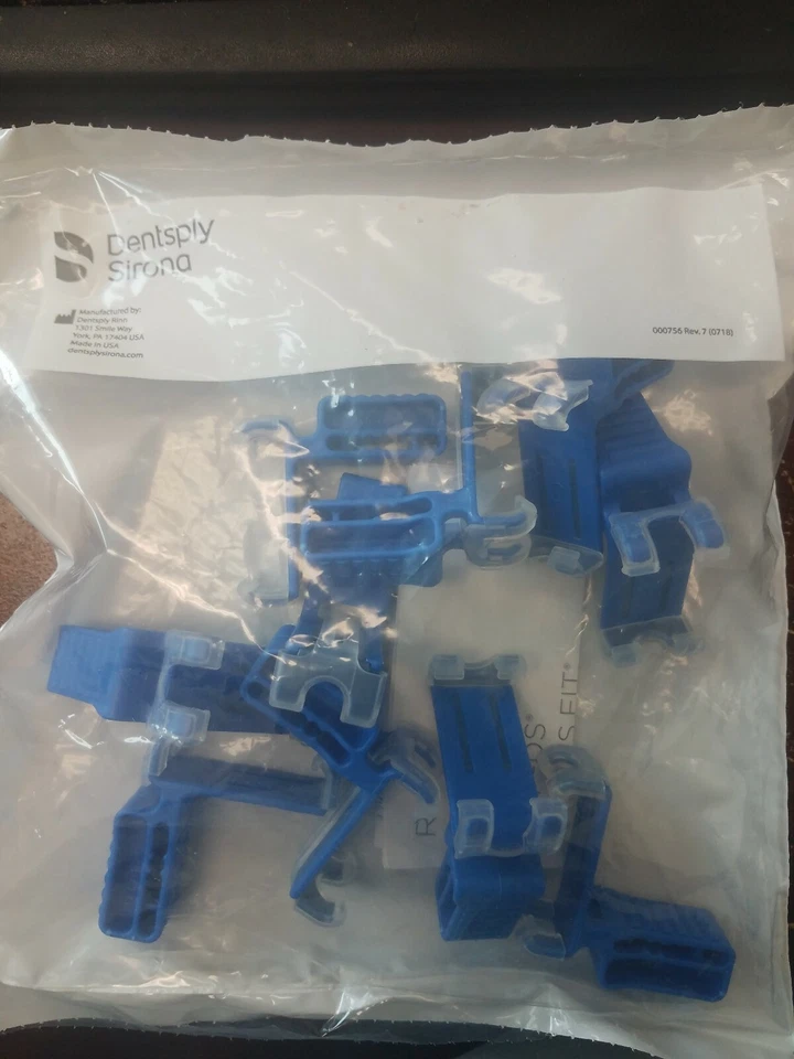 Dentsply XCP-DS Fit Sensor Holder Dental XRAY Anterior Biteblock pack of 10 Blue
