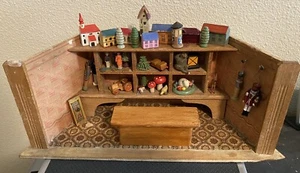 Antique German ERZGEBIRGE Wood toy miniature Shop - Picture 1 of 4