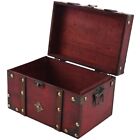 2X(Retro Treasure Chest Vintage Wooden Storage Box Antique Style Jewelry1964
