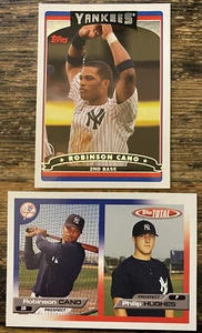 ROBINSON CANO Topps RC LOT! 2005 Total #718 2006 #142 Yankees ROOKIE! - Picture 1 of 2