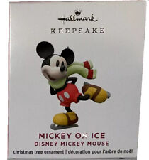 2020 Hallmark Keepsake Miniature Ornament | Disney Mickey Mouse On Ice | QXM8174