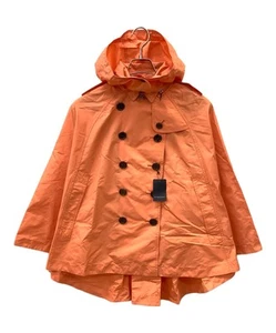 Burberry London Nova Check Trench Coat Polyester Orange Size 38/US:S Authentic - Picture 1 of 24