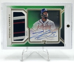 2023 Topps Definitive Michael Harris II (RC) RPA Green /15 #DRPC-MH - Picture 1 of 4
