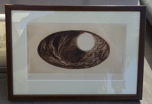 Rare Vintage 1972 Christmas Art Framed Print 9" X 12" - Picture 1 of 5
