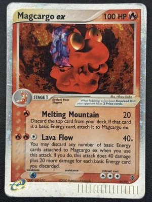 Pokemon Magcargo EX #95 MP Dragon Holo Rare E-Reader E-Series 95/97 WOTC - Image 1 of 4