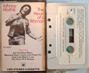 Johnny Mathis - The Heart Of A Woman Paper Labels 1974 Aust 10 Track Cassette EX - Picture 1 of 2