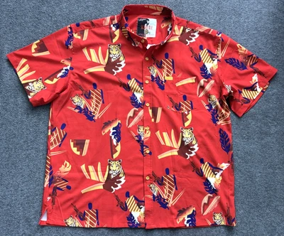 SCARFACE Retro Rifle All Over Print Button Up Short Sleeve Shirt - Men 3XL - Image 1 of 4