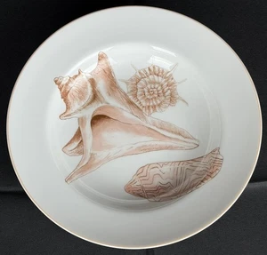 1977 Fitz and Floyd Porcelain Coquille Cockles Seashells Wide Rim Soup Bowl #3 - Picture 1 of 3