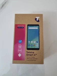 New Telstra Essential Smart 4 - 4GX 5.5" HD VoLTE Blue Tick Android ZTE sealed - Picture 1 of 3