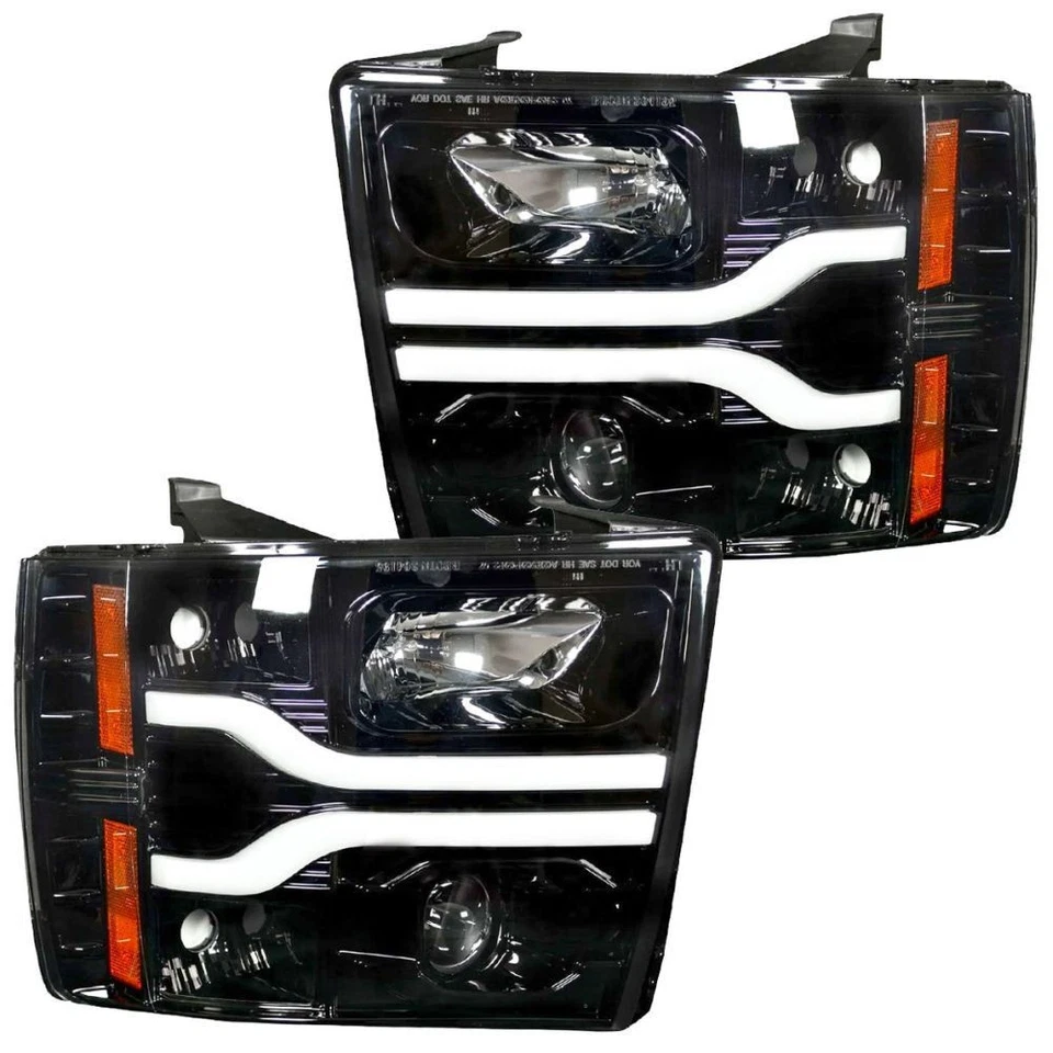 Faros proyectores Recon 264195BKC lente ahumada 07-13 Silverado 1500/HD Foto 1 de 4