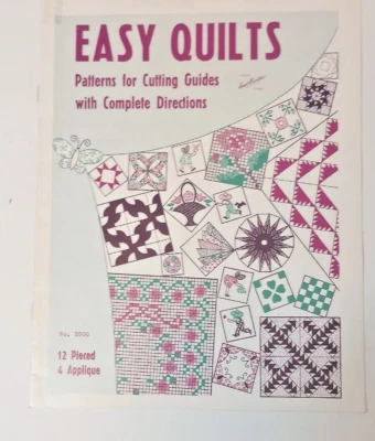 Patrones de colchas fáciles de tía Martha de colección 12 piezas 4 apliques No.3500 Foto 1 de 4
