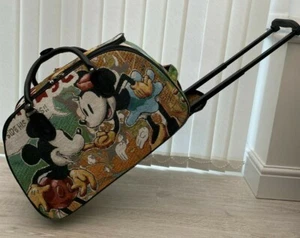 Mickey & Minnie Duffle Bag Gym Overnight Wheels Tote Carry on Luggage Flight Bag - Picture 1 of 6