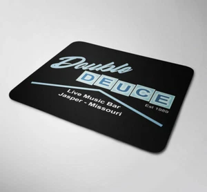 Double Deuce Mouse Mat Roadhouse Inspired Classic Retro 80s Movie PC - Picture 1 of 1
