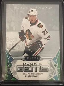 Gemas de novato Black Diamond 2020-21/399 Philipp Kurashev Blackhawks - Imagen 1 de 2