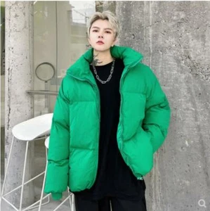 Mens Youth Korean Fashion Stand Collar Padded Puff Jacket Coat Outwear QAZX - Picture 1 of 15