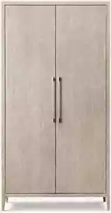Restoration Hardware Rh Whitewashed Oak/Light Pewter French Contemporary Cabinet - Picture 1 of 14