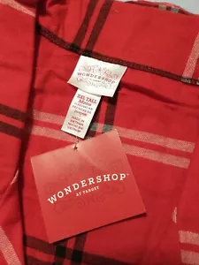NWT..Wondershop Men'sXXL tall... Red Plaid Cozy Flannel Pajama Set. pants& Top - Picture 1 of 4
