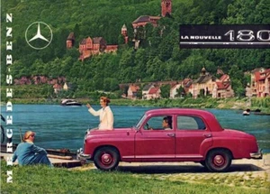 Catalogue brochure Mercedes 180 W120 1954 France - Picture 1 of 2