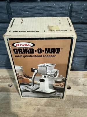 Molinillo de carne Rival Grind O Mat Blanco Modelo 303 LEER Foto 1 de 4