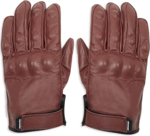 SPADA Wyatt Mens Motorcycle Motorbike Touring CE Leather Gloves - Oxblood Brown - Picture 1 of 2