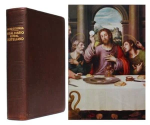 1965 Catholic Church Liturgy Roman Rite Missal Spanish Misal Diario Castellano - Picture 1 of 10