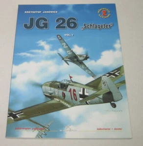 Kagero 2 WWII German Fighter Me 109 JG 26 Schlageter Vol. 1 Janowicz Soft Cover - Imagen 1 de 3