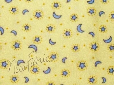 Mary Engelbreit Fabric Baby Fabric Moon and Stars Flannel  Mother Goose  Lg FQ - Image 1 of 2